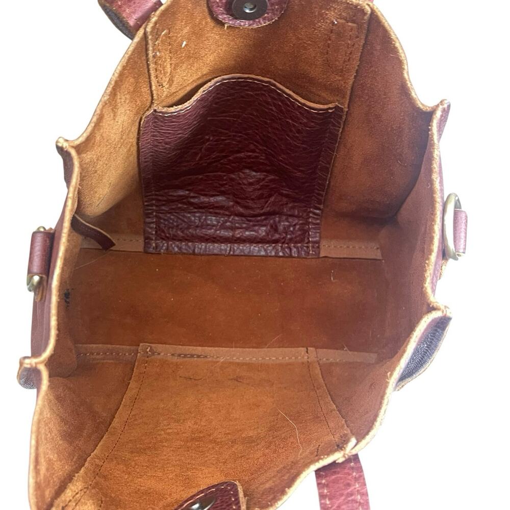 Portland Leather Goods Nutmeg Lola Tote Boho Chic Coastal Cowgirl Minimalist - Picture 7 of 11